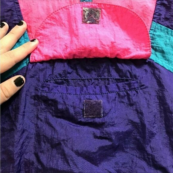 Red Pepper Action Wear Vintage 1/4 Zip Windbreaker - Picture 6 of 8